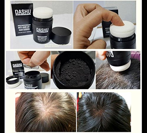 DASHU Anti-Hair Loss Hair Cushion Hair Concealer Hair Building Fibers Black / Dark Brown / Light Brown (16g, Black)