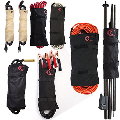 Cord Controller (Set of 8) Cable Management Wrap Organizer Set for Power Charger, Extension Cables, and Cords