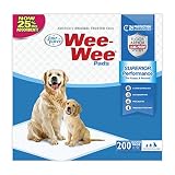 Wee Wee Puppy Pee Pads for Dogs | 200 Count | Puppy Training Pads for Dogs | Standard Size Pads