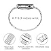 TUJUIO for Apple Watch Band 38mm 42mm Women, Stainless Steel Metal Replacement Watch Band for iWatch Sport Edition Series 3 2 1 Silver-38mm
