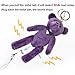 Bear Gentleman 130dB Personal Alarm Self Defense Rape Attack Safety Security with Keychain (Purple)