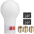 Aramox Gear Shift Knob,5 Speed Auto Manual Gear Shift Knob Shifter for Lancer V3/EVO (White)