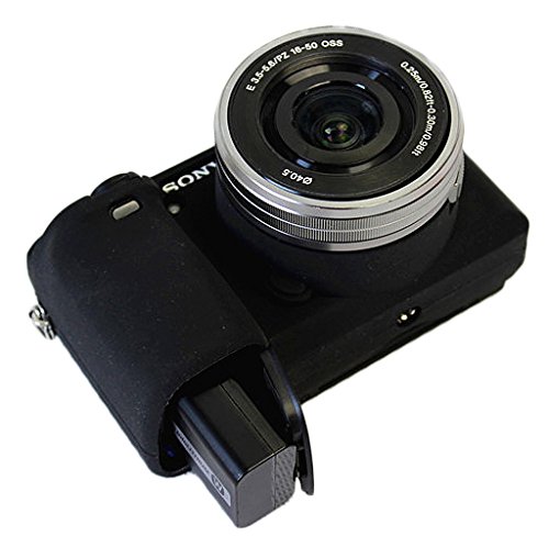 Protective Silicone Gel Rubber Soft Camera Case Cover Bag Compatible for Sony ILCE6400 a6400 Camera Black