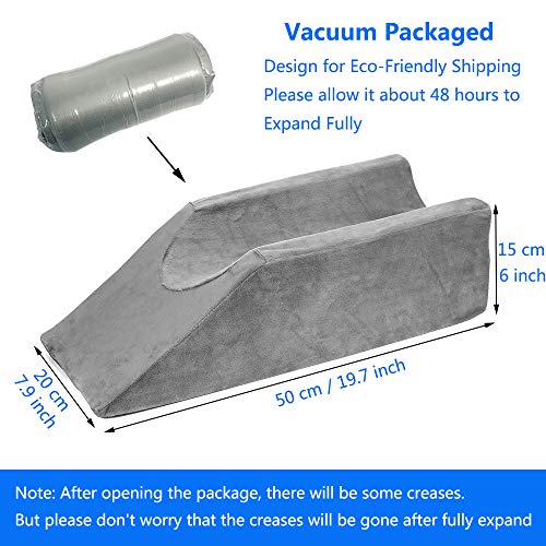 Leg Elevation Wedge Pillow Knee Foam for Sleeping Post Surgery Foot Leg