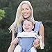 Ergobaby 360 All-Position Baby Carrier with Lumbar Support (12-45 Pounds), Sofie La Girafe - Blue, Premium Cotton