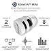 Wireless Headphone, Rowkin Mini Bluetooth 4.1 Sport In-Ear Earbud Headset with Noise Cancelling Mic and Portable Charging Case. Smallest Cordless Hand-free Earphone for Music and Calls (Silver)