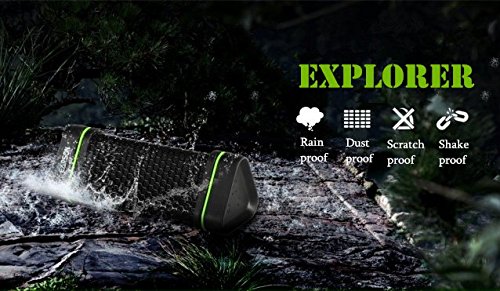 KarnotechÂ®3.5mm Sport Portable Bluetooth Wireless Speaker waterproof Support Hands-free Function Tf Card for Computer Iphone and Android Samsung Smartphone