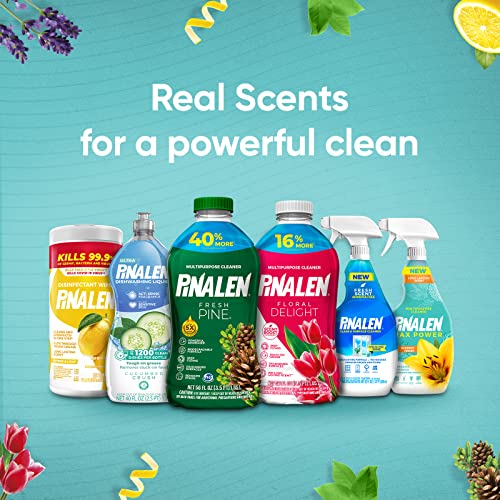 PINALEN MAX AROMAS MULTIPURPOSE CLEANER – FLORAL DELIGHT SCENT – 56 FL OZ – ALL PURPOSE CLEANING FOR KITCHEN, BATHROOM, FLOORS & SURFACES