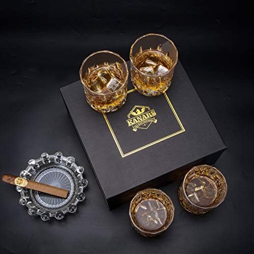 Set of Kanars crystal whiskey glasses in high quality packaging.