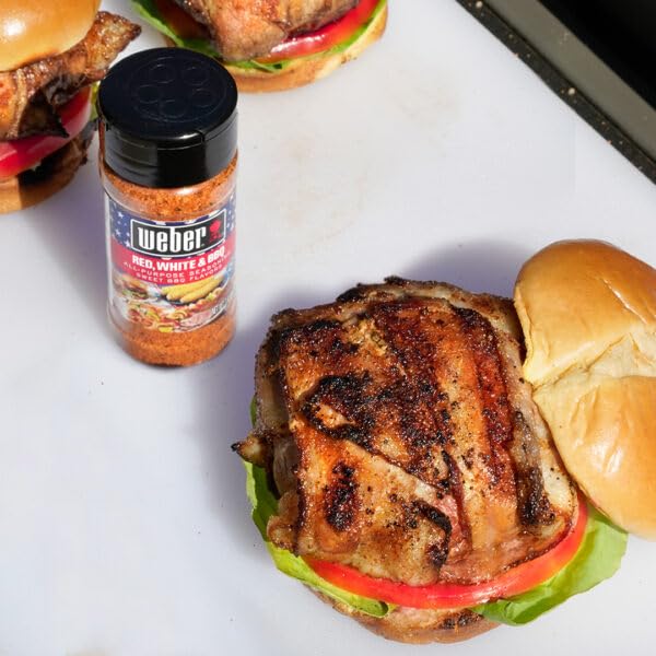 WEBER RED, WHITE & BBQ SEASONING, 3.8 OZ