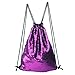 Sequin Drawstring Backpack,Drawstring Backpack Sequins Mermaid Magical Color Changing Gym Sport Bag
