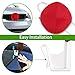 Poptrend Car Reindeer Antlers & Nose Decorations, Window Roof-Top & Front Grille Rudolf Reindeer Jingle Bell Christmas Costume Auto Accessories (Large, Brown+red)