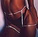 Sexy beach bikini diamond waist chain body chain