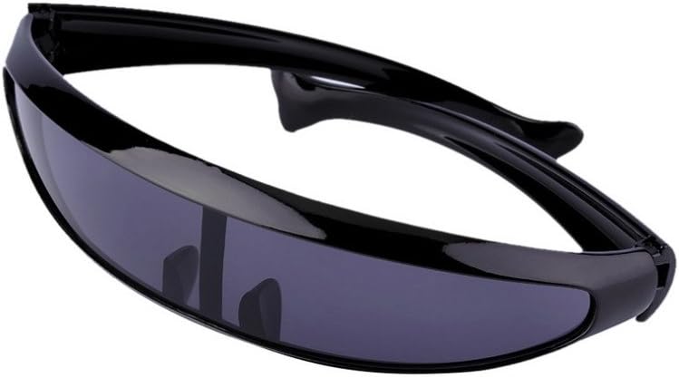 Futuristic Narrow Cyclops Novelty Party Shield Sunglasses Single Lens Shades