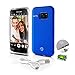 Premium Phone Cases for Samsung S7 Edge Selfie LED Light Case with Built-in Power Bank Phone Charger - Buy Selfie a Stick LED Illuminated Flashing Light, Blue (SL301S7BL)