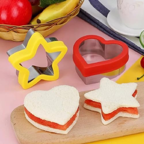 Comdima Infantil Molde De Corte Pão Frutas Sanduíche Dobrado