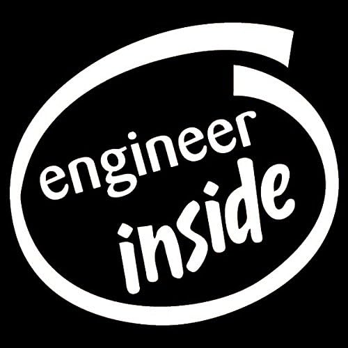 Car Decal - Engineer Inside Decal - Car Decal Sticker - Window Decal Sticker - Car Decoration - Decal Vinyl Sticker - Gift for Engineers - Engineer Gift