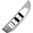 omoZone Window Switch Bezel Cover Front Left Driver Side Door Switch Panel Trim Metal Brush Compatible with 2007-2009 Chevy Suburban Silverado Tahoe Avalanche GMC Yukon XL 25924151