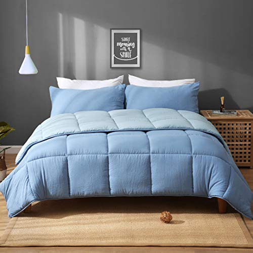 APSMILE King Bed Comforter Set 3 Pieces Reversible Down Alternative