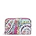 Vera Bradley Women's Cotton Turnlock Wallet With RFID Protection, Wildflower Paisley, One Size