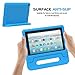 MoKo Case for Fire HD 10 Tablet (7th and 9th Generation, 2017 and 2019 Release) 10”, Kids Shock Proof Convertible Handle Light Weight Super Protective Stand Cover Case for Fire HD 10, Blue