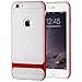 For Apple iPhone 6 Plus/6s Plus 5.5”Inch Case, ROCK [Royce] Anti-scratch Protection Ultra Thin Fit Dual Layered Heavy Duty Armor Hybrid Hard PC + Soft TPU Protective Shell Case – Red/Clear