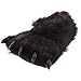 Fuzzy Black Bear Paw Slippers for Men and Women Large