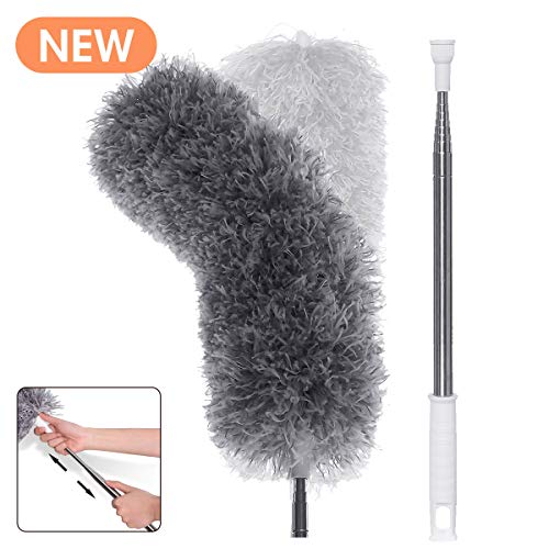 Microfiber Dusters for Cleaning with Extension Pole Reaches 100 inches, Scratch-Resistant Cover, Ben - //coolthings.us