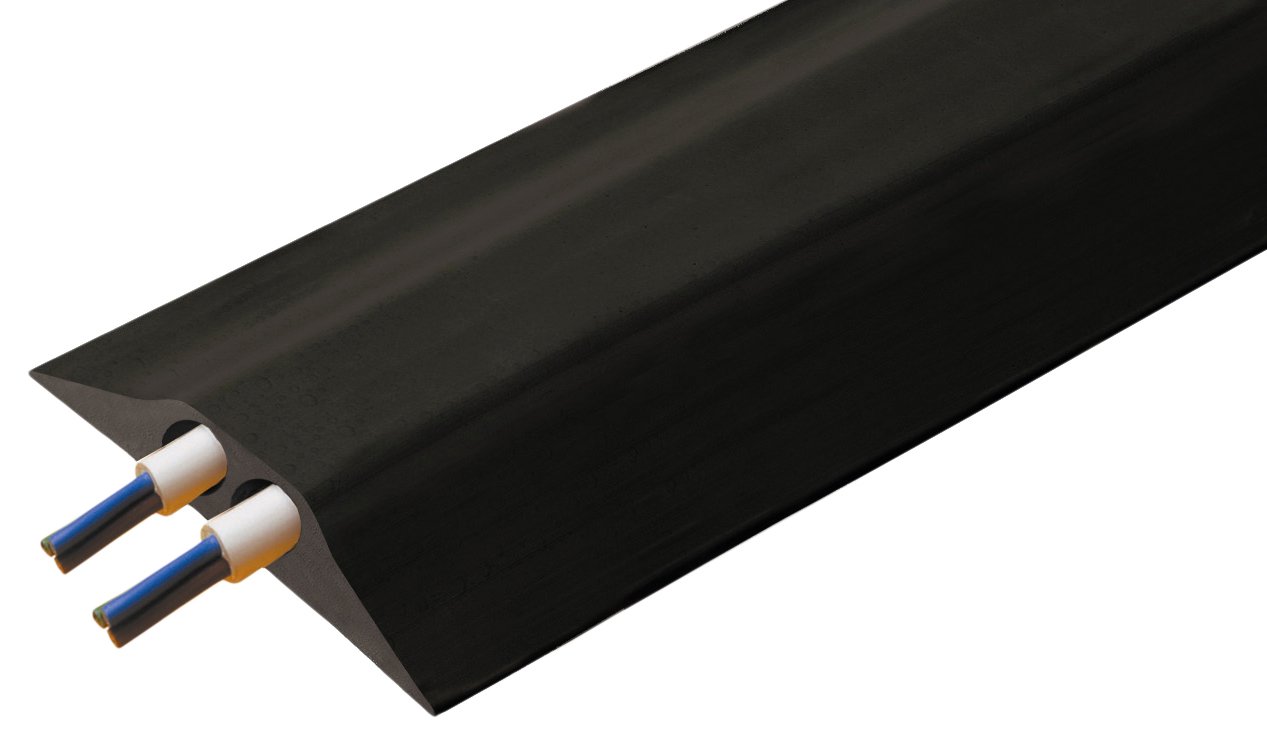 Vulcascot SnapFit Flexible Cable Protector Type D Black 3 Metre