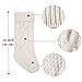 LimBridge Christmas Stockings, 4 Pack 18 inches Large Size Cable Knit Knitted Xmas Rustic Personalized Stocking Decorations for Family Holiday Season Decor, Cream or Burgundy