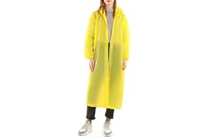 Womens Raincoats Waterproof EVA Long Rain Poncho with Hood Portable Lightweight Outdoor Rain Coats for Hiking Camping