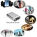 Ewarmer Hand Warmers/Power Bank 7800mAh, Rechargeable Hand Warmer, 7800mah Portable USB Hand Warmer /Power Bank 7800, Portable Battery Charger with LED Flashlight for Cold Winter (Silver)