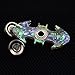 PUTAOINFO Bat Pattern Hand Spinner Brass Fidget Toy ADHD Anti Stress Gifts