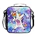 Unicorn Kids Lunch Box Insulated Lunch Bag Large Freezable Lunch Boxes Cooler Meal Prep Lunch Tote Universe Galaxy with Shoulder Strap for Boys Girls ?