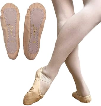 Amazon Tina キッズ ジュニア バレエ シューズ フルソール 総キャンバス 初心者の方にも 子供 大人 16cm 24cm バレエ専門店ミニヨン バレエ