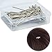 baotongle 70 PCS 2″ Wig T-pins with Plastic Transparent Package Box, baotongle Wig T-pins for Holding Wigs and Hair Extensions on Wig Head Silverthumb 4