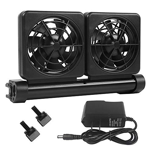 YueYueZou® Aquarium Chillers Cooling Fan, ColdWind Cooling System for Salt/Fresh Water (2 Fan)