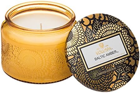 Voluspa Japonica Limited Edition Baltic Amber Petite Candle in Embossed ...