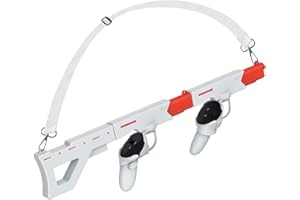 iEago RC VR Gun Stock for Meta Quest 3, 2 in 1 Magnetic VR Handle Accessories for Oculus Quest 3, Rifle/Pistol Controller Grips with Shoulder Strap, Enhance Control Feel, FPS Gaming Experience