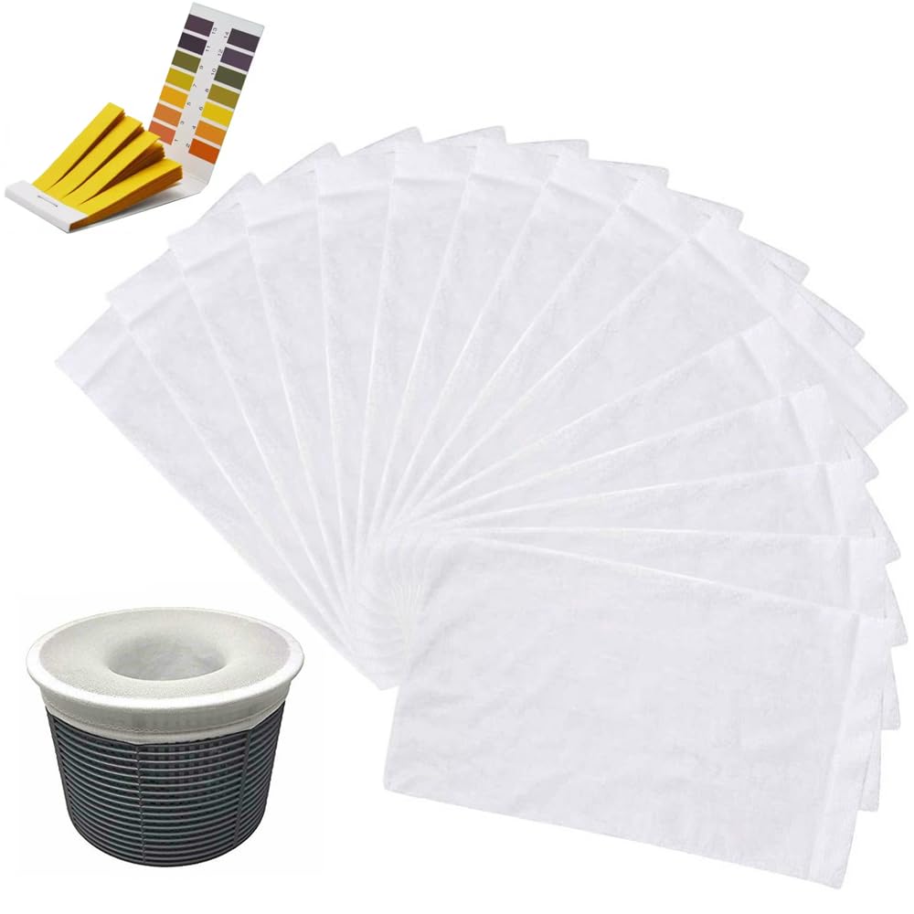 Jiusion 30-Pack Pool Skimmer Socks, Perfect Pool & Spa Savers for Filters, Baskets, and Skimmers Pack