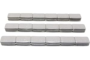 ACCRETION 1 Oz Grey Adhesive Backed Wheel Weights,36 pcs (36 Oz Pack)