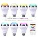 HEIOKEY Bluetooth Speaker LED Light Bulb Smart Led E26 Bulb with RGB Color Changing Led Music Bulb Lamp Dancing LED Light Smartphone App Controlled for home-White