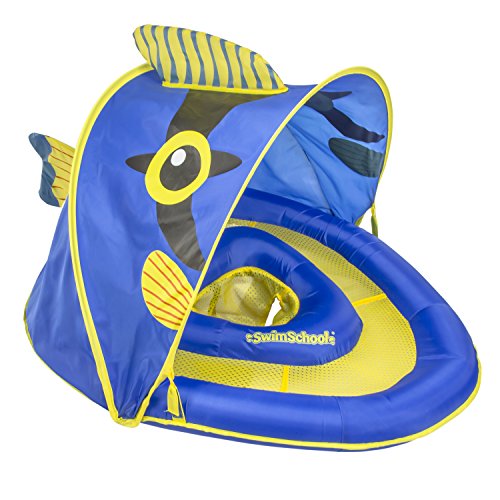 image for SwimSchool Angel-The-Fish Fabric Baby Boat, Splash and Play, Adjustabl