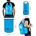 20L Waterproof Dry Bag, OXA Roll Top Closure Dry Sack with Dual Shoulder Strap, Durable Lightweight Premium Waterproof Dry Sack Bags for Kayaking Boating Rafting Swimming Fishing Snowboarding Blue