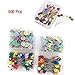 Csdtylh 500Pcs Sewing Pins for Fabric, Straight Pins with Colored Heads, Versatile Pins for Sewing, Quilting, Hemming, Pinning Seams, Fixing Crafts, Alterations