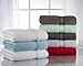 Casa Lino Quick Dry Super Zero Twist 6 Piece Bath Towel Set 7 Star Hotel Luxury Collection, 2 Bath Towel 28x54, 2 Hand Towel- 16x28, Face Towel- 13x13 (Grey)