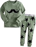 Vaenait Baby 12M-7T Kids Boys Sleepwear Pajama Top Bottom 2 Pieces Set Mustache