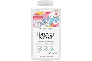 Natural Laundry Detergent Made in Canada Products, Gentle Formula Laundry Detergent Powder, pH Balanced, Hand Wash and HE Com