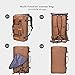 WITZMAN Canvas Backpack Vintage Travel Backpack Large Laptop Bags Convertible Shoulder Rucksack A519 (22 inch brown)