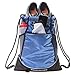 Drawstring Bag with Mesh Net - Perfect Sackpack with Ball Net for All Sports - Gym Bag for Men and Women, Tote Bag, Sports Sack, Light Backpack, Soccer Bag, Basketball, Volleyball, Baseball for Youth